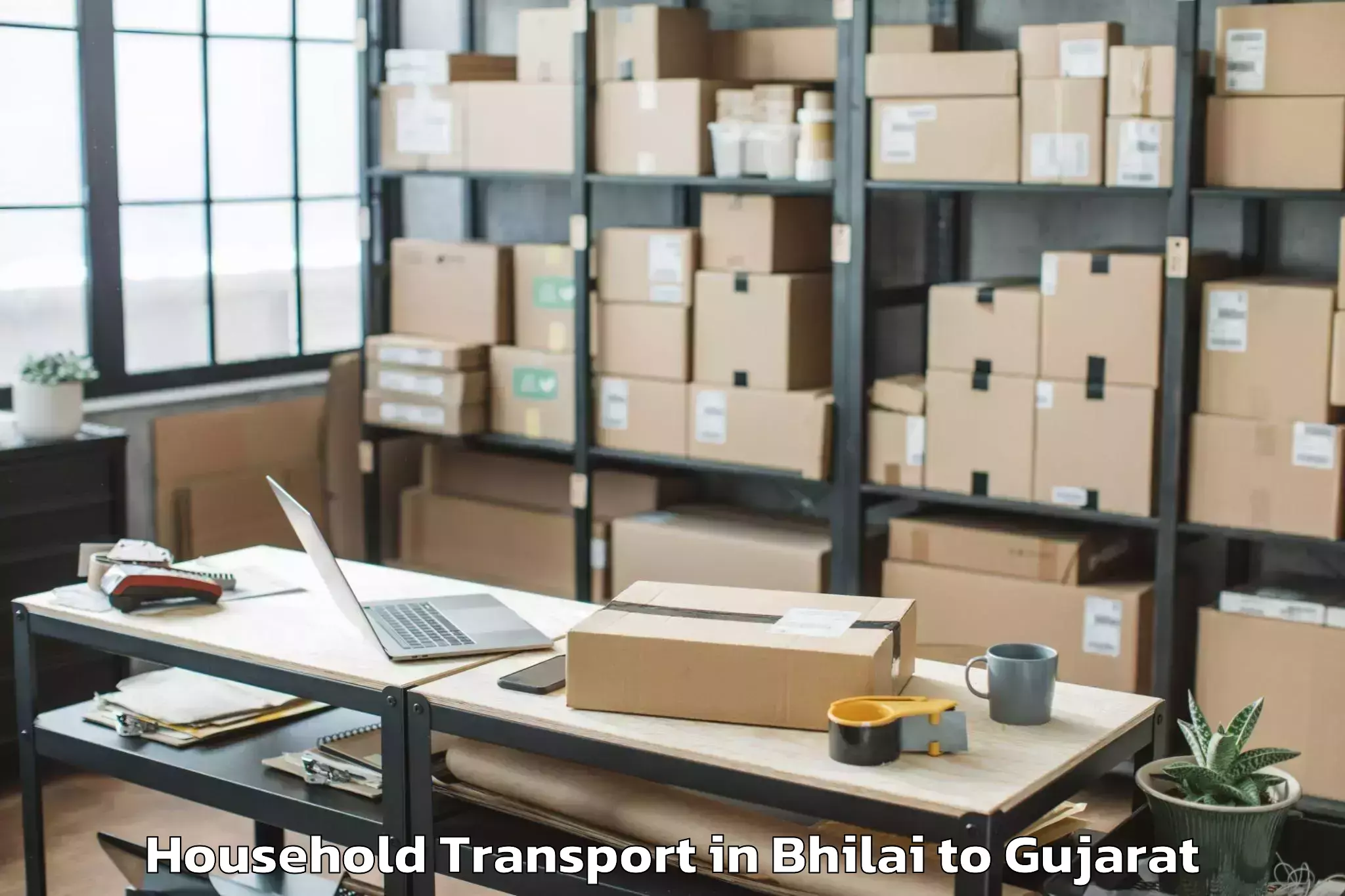 Easy Bhilai to Jetpur Household Transport Booking